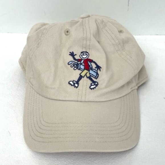 Life is Good Hat Jake Golfer Golf Beige Strapback Adjustable Baseball Cap - Picture 1 of 7